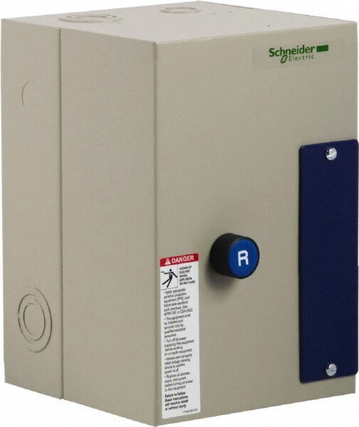 3 Pole, 25 Amp, 120 Coil VAC, Nonreversible Enclosed IEC Motor Starter
