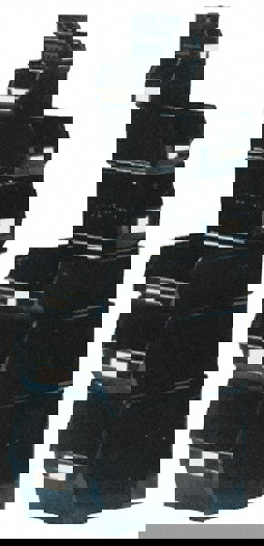 Plastic Hopper Stacking Bin: Black