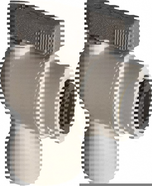 Female Elbow Bi-Directional Manual Ball Valve: 1/8