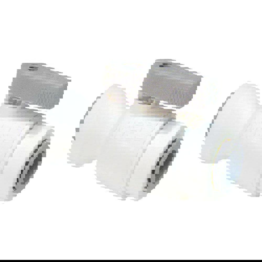 Manual Ball Valve: NPTF Port, Polypropylene