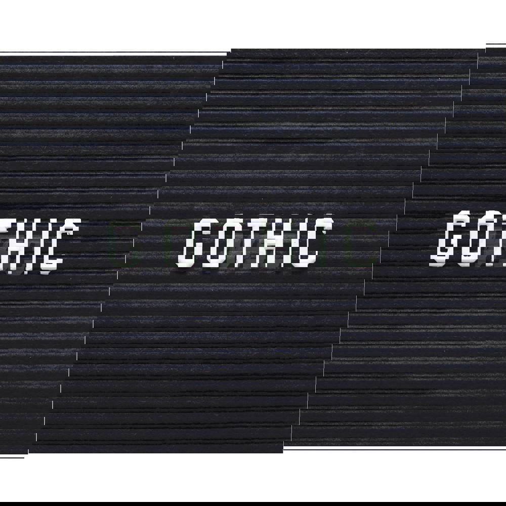 Plastic Letter Kits; Display Size: 3/4 (Inch); Number of Characters: 327.000