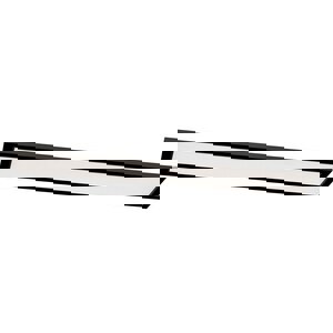 45W 1-Light Integrated LED Flush Mount Ceiling Fixture in Black