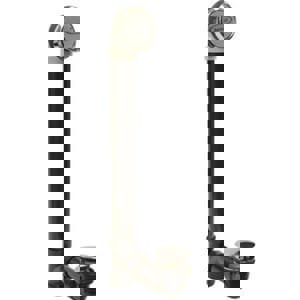 22 in. Plastic Toe-Tap Drain in Polished Chrome