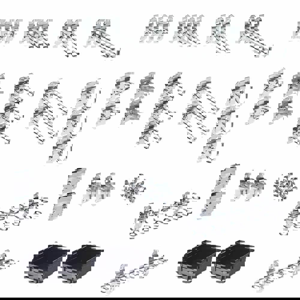 30 Piece Pegboard Hook Set, Zinc Alloy & Steel