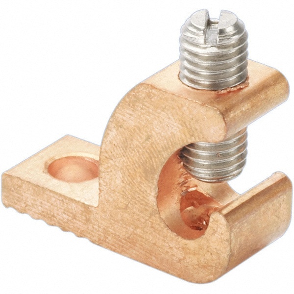 Rectangle Ring Terminal: Non-Insulated, 14 to 4 AWG, Lug Connection