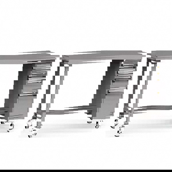 Mobile Work Benches; Bench Type: Mobile Workbench ; Leg Style: Fixed ; Height (Inch): 34 ; Color: Modern Gray ; Work Bench Material: Painted Steel ; Top Material: Painted Steel