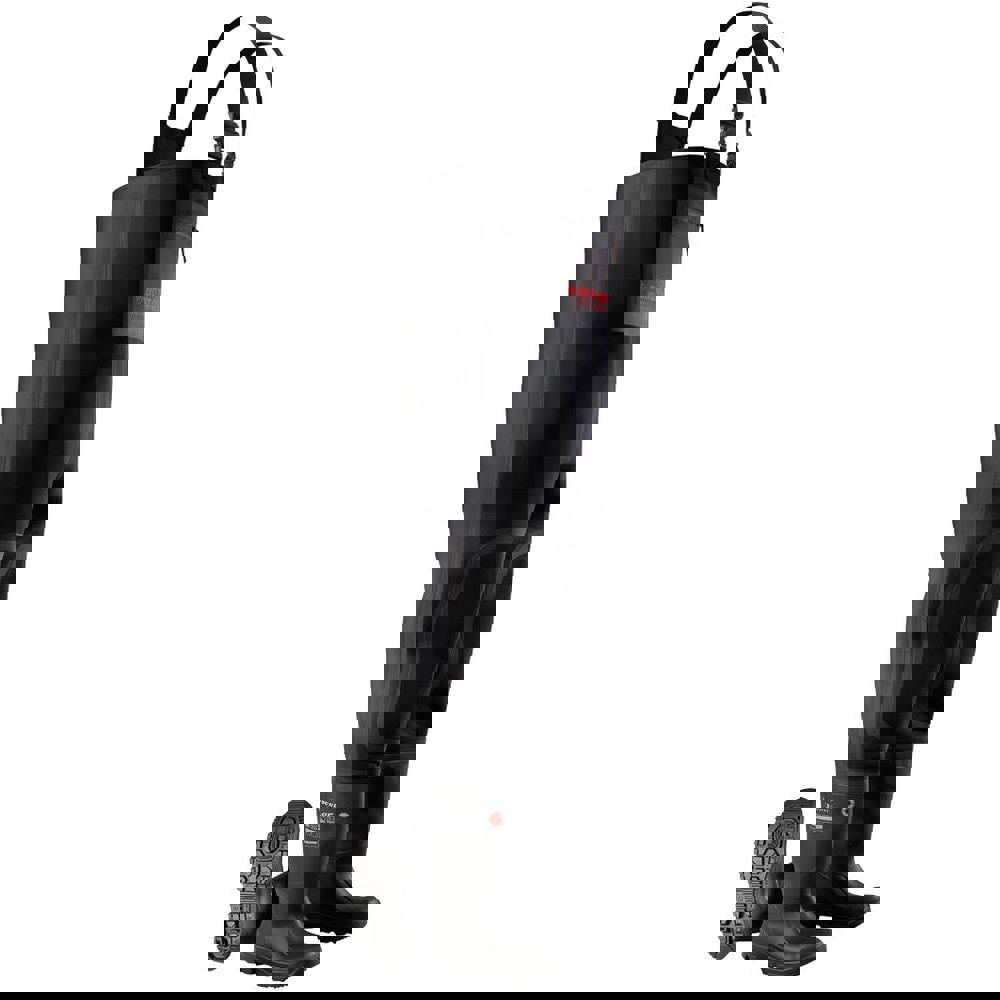 Hip & Chest Waders; Footwear Style: Wader ; Wader Type: Chest Wader ; Toe Type: Steel ; Gender: Men ; Men's Size: 8 ; MKTestPIMAttribute: Black