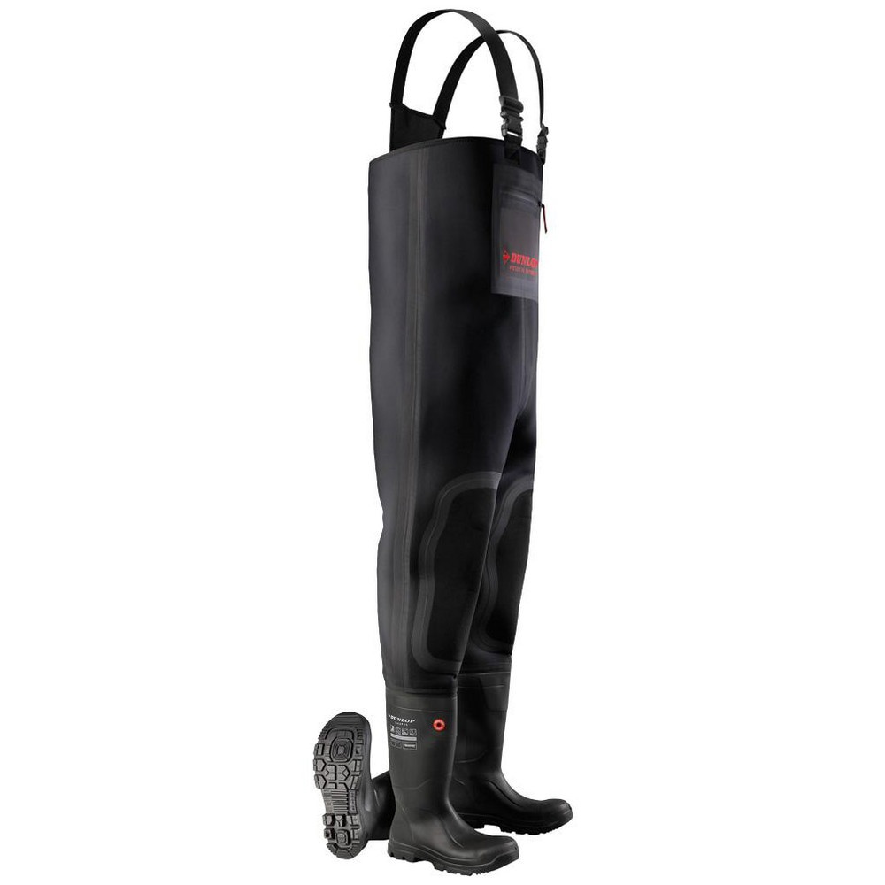 Hip & Chest Waders; Footwear Style: Wader ; Wader Type: Chest Wader ; Toe Type: Steel ; Gender: Men ; Men's Size: 11 ; MKTestPIMAttribute: Black