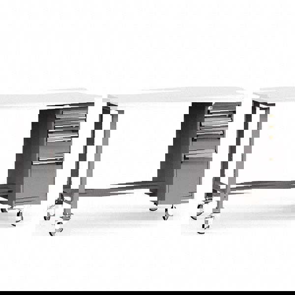 Mobile Work Benches; Bench Type: Mobile Workbench ; Leg Style: Fixed ; Height (Inch): 34 ; Color: Modern Gray ; Work Bench Material: Painted Steel ; Top Material: Laminated Plastic