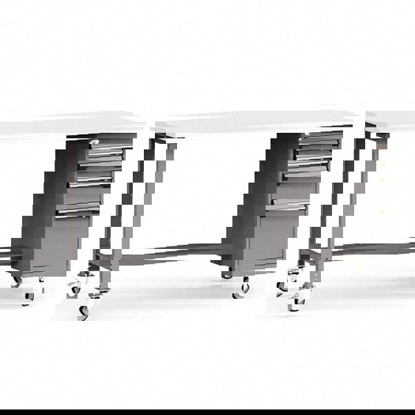 Mobile Work Benches; Bench Type: Mobile Workbench ; Leg Style: Fixed ; Height (Inch): 34 ; Color: Modern Gray ; Work Bench Material: Painted Steel ; Top Material: Laminated Plastic
