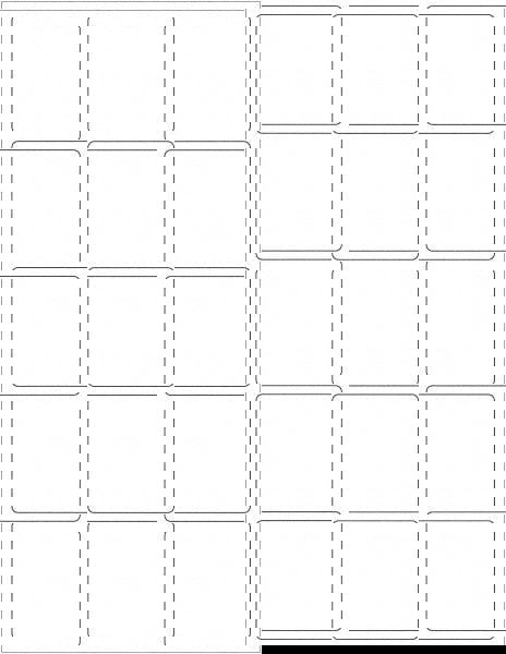 Label Maker Label: White, Paper, 2-5/8