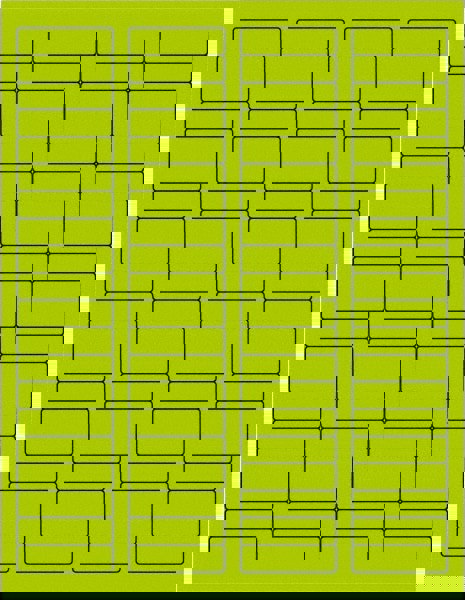 Label Maker Label: Fluorescent Green, Paper, 1-3/4