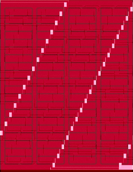 Label Maker Label: Fluorescent Red, Paper, 1-3/4