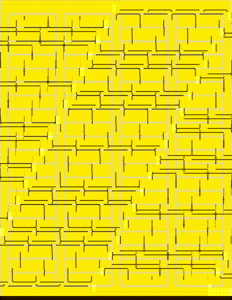 Label Maker Label: Fluorescent Yellow, Paper, 1-3/4