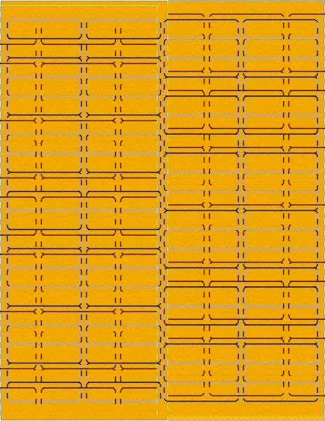 Label Maker Label: Fluorescent Orange, Paper, 1-15/16