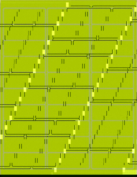 Label Maker Label: Fluorescent Green, Paper, 2-5/8