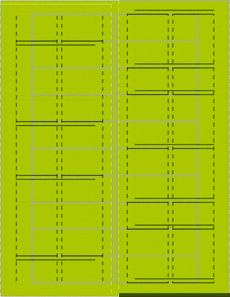 Label Maker Label: Fluorescent Green, Paper, 3
