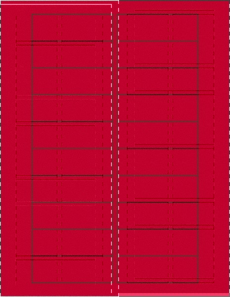 Label Maker Label: Fluorescent Red, Paper, 3