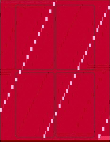 Label Maker Label: Fluorescent Red, Paper, 5