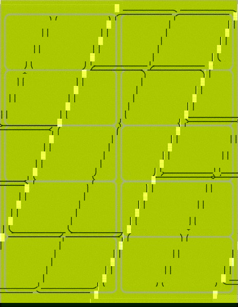 Label Maker Label: Fluorescent Green, Paper, 4