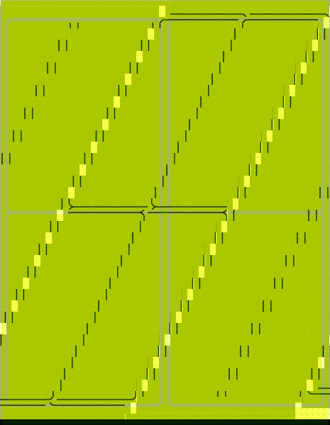 Label Maker Label: Fluorescent Green, Paper, 5