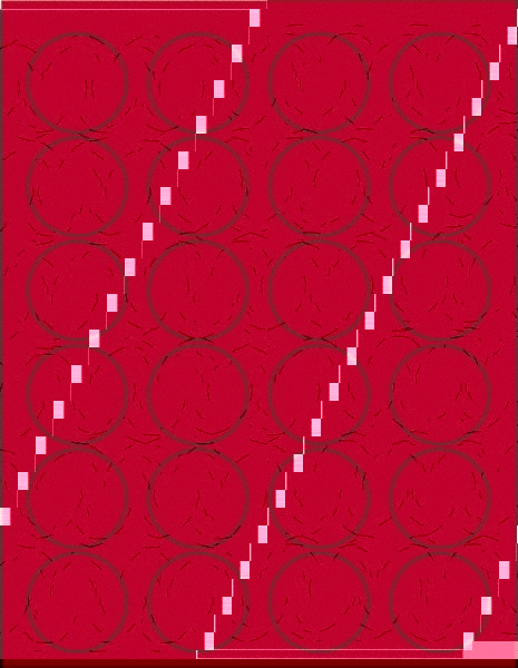 Label Maker Label: Fluorescent Red, Paper, 1-5/8