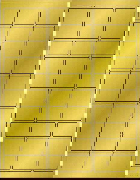 Label Maker Label: Gold, Paper, 2-5/8