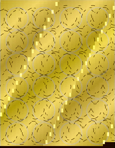 Label Maker Label: Gold, Paper, 1-5/8