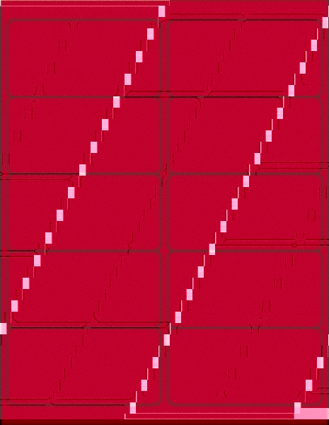 Label Maker Label: Fluorescent Red, Paper, 4