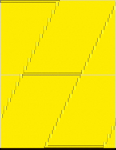 Label Maker Label: Fluorescent Yellow, Paper, 8-1/2