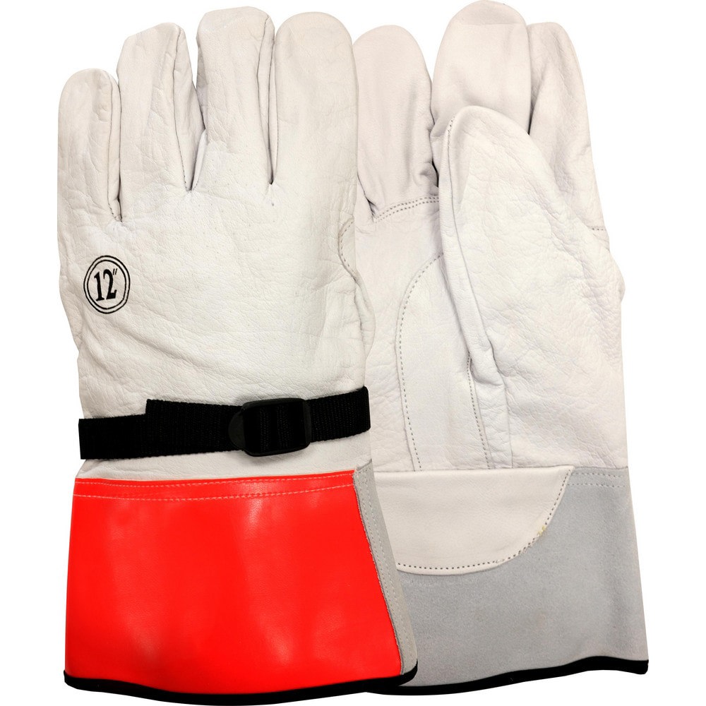 Electrical Protection Gloves & Leather Protectors; Size: Medium; Large; Numeric Size: 9; Primary Material: Goatskin Leather; Coating Material: Uncoated; Glove Class Number: 00 & 0; Coating Coverage: Uncoated; Material: Goatskin Leather; Lining Material: U