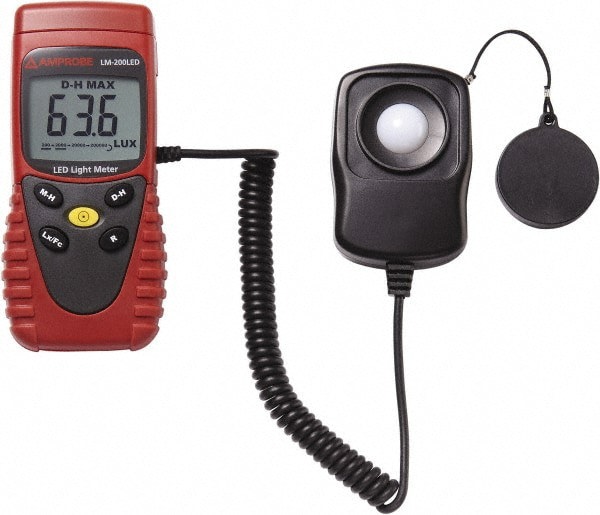 9 Volt Battery, 40 to 40,000 FC, LCD Display, Silicone Photodiode Light Meter