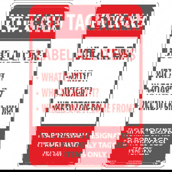 Warning & Safety Reminder Sign: Rectangl