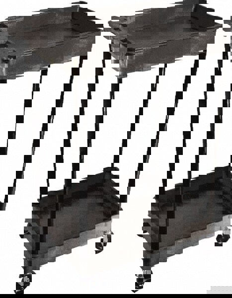 Shelf Utility Cart: Plastic, Black