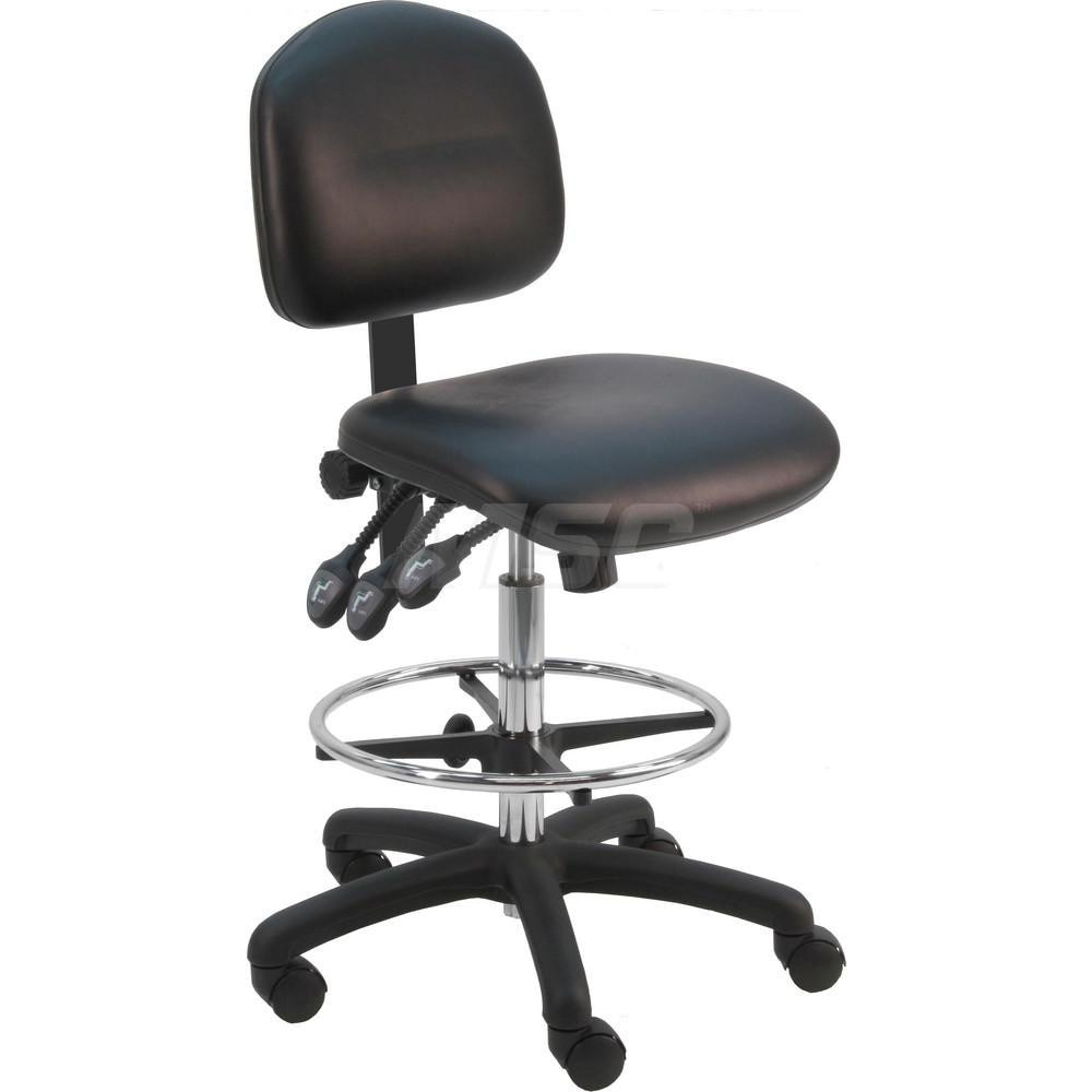 Task Chair: Vinyl, Black
