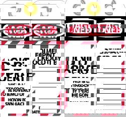 Lockout Tag: Rectangle, 3