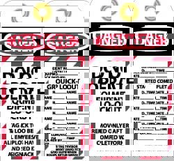 Lockout Tag: Rectangle, 3