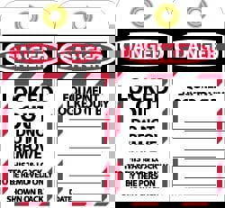 Lockout Tag: Rectangle, 3