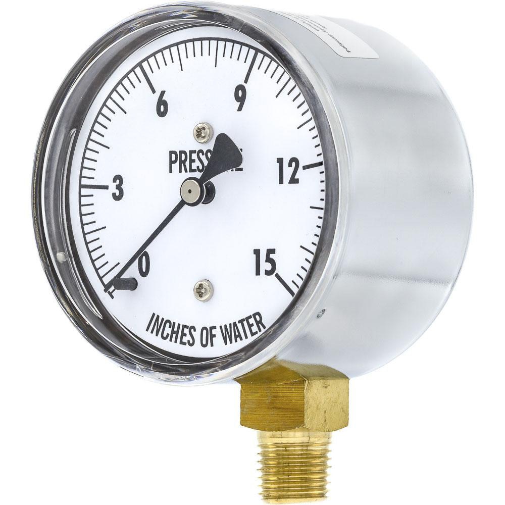 Pressure Gauges; Gauge Type: Low Pressure Gauges ; Scale Type: Single ; Accuracy (%): 3-2-3% ; Dial Type: Analog ; Thread Type: 1/4