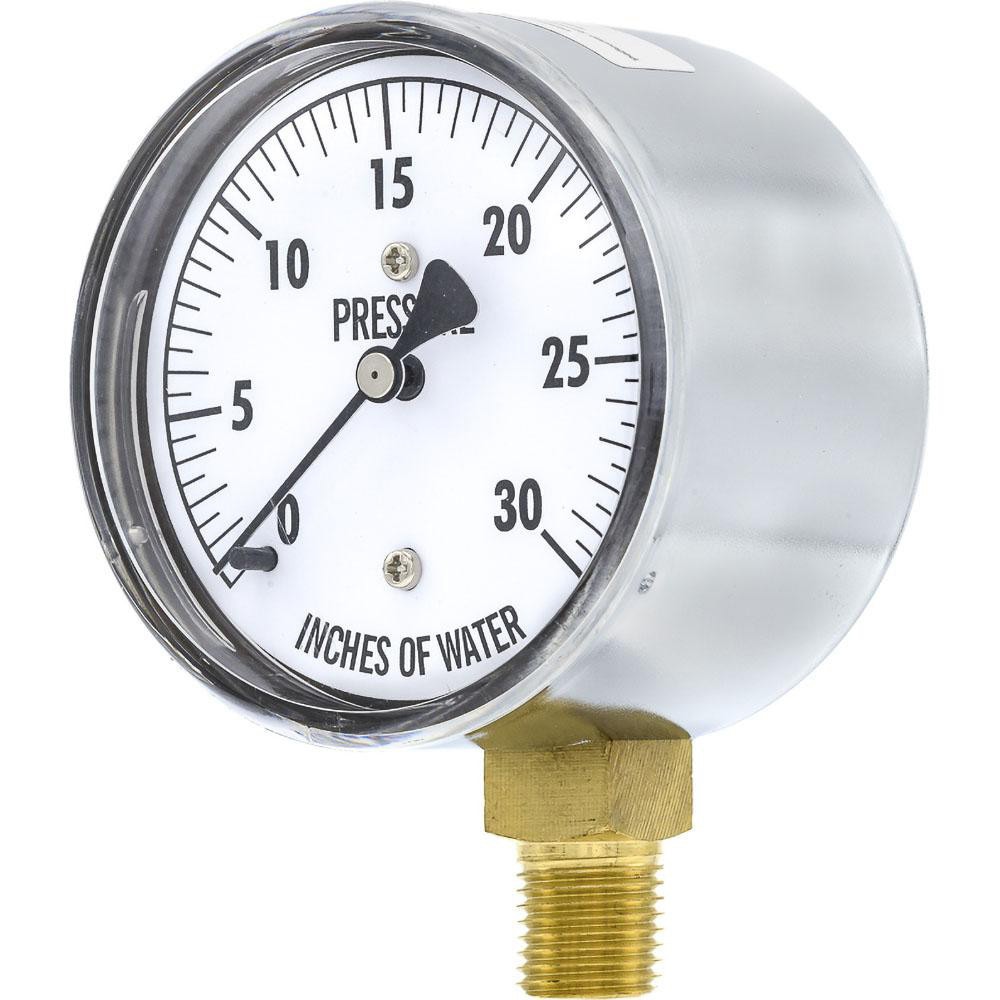 Pressure Gauges; Gauge Type: Low Pressure Gauges ; Scale Type: Single ; Accuracy (%): 3-2-3% ; Dial Type: Analog ; Thread Type: 1/4