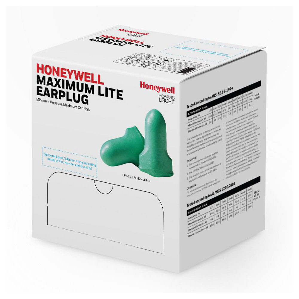 Earplugs: Non-PVC Foam, T-Shape, Roll Down, Uncorded