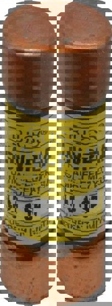 Cartridge Time Delay Fuse: J, 1 A, 20.6 mm Dia