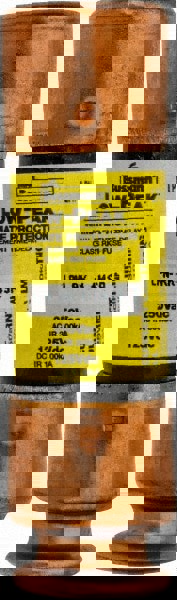 Cartridge Time Delay Fuse: RK1, 1.25 A, 50.8 mm OAL, 14.3 mm Dia