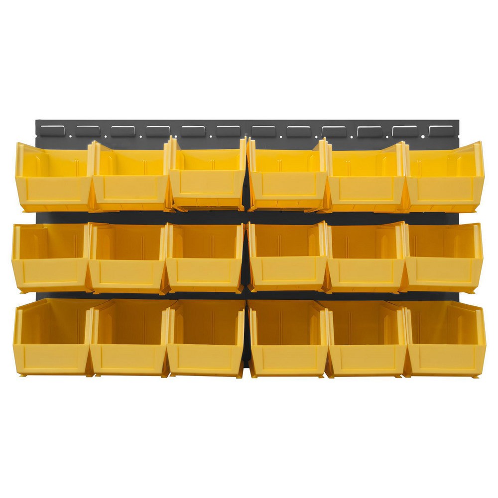 Pick Racks; Rack Type: Wall Mountable ; Rack Style: Louvered Panel ; Bin Type: Hook-On ; Assembled: Yes ; Load Capacity (Lb.): 175.000 ; Depth (Inch): 1/4