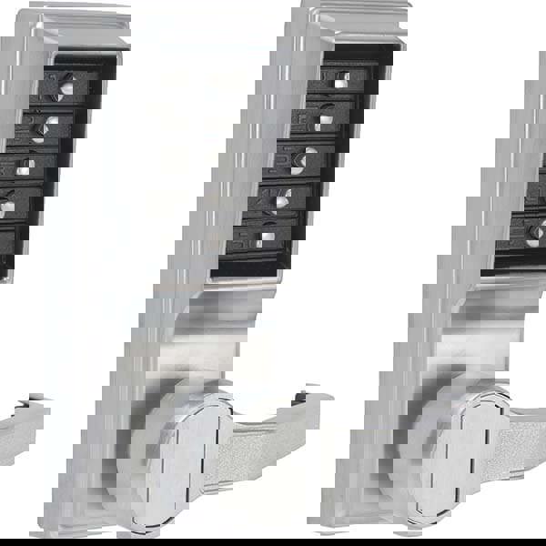 Lever Locksets; Type: Push-button Lock; Door Thickness: 1-3/4; Back Set: 2-3/4; For Use With: Commercial Doors; Finish/Coating: Satin Chrome; Material: Steel; Material: Steel; Door Thickness: 1-3/4; Lockset Grade: Grade 1; Cylinder Type: Keyless; Number o