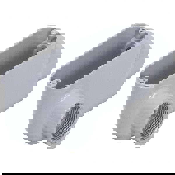 Conduit Bodies; Conduit Form Type: 85 ; Conduit Body Type: LR ; Trade Size (Inch): 1-1/2 ; Conduit Type: Rigid; IMC ; Shape: Oval ; Resistance Features: Weather Resistant