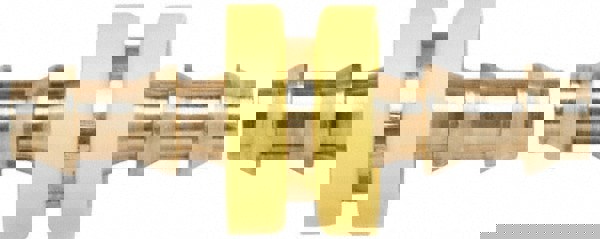 Barbed Push-On Hose Splicer: Brass, 3/8