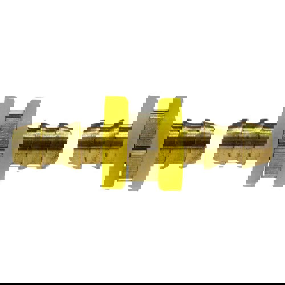 Barbed Push-On Hose Splicer: Brass, 1/2