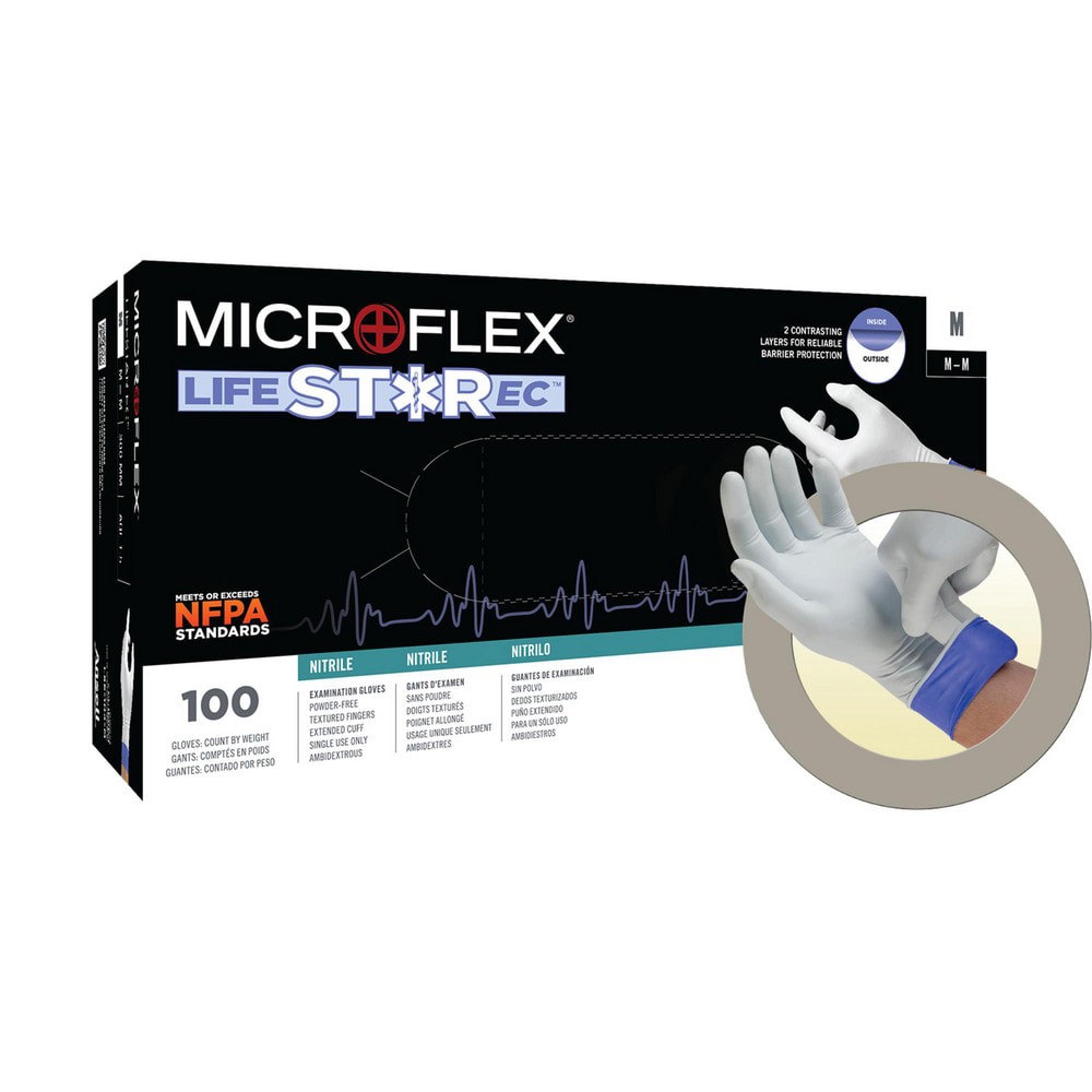Disposable Gloves: Size X Large, Nitrile, General Purpose & Medical Grade, Powder-Free, No