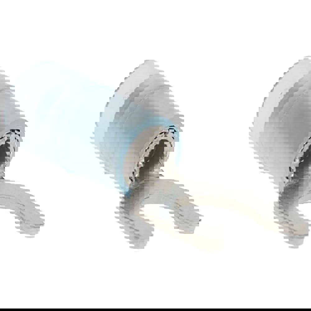 Locking Fork Terminal: Blue, Nylon, Partially Insulated, #10 Stud, Crimp